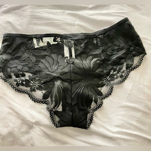 Sz S aerie no show cheeky underwear black NWT - Picture 3 of 4